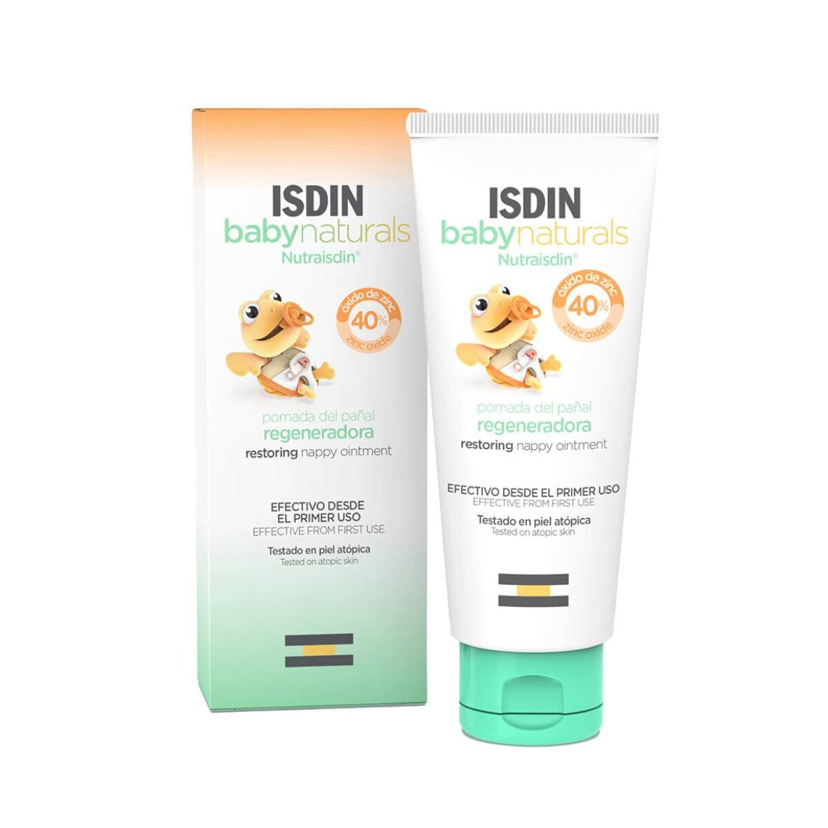 Creme Protetor para a zona da Fralda Isdin Baby Naturals 50 ml Óxido de zinco Pomada