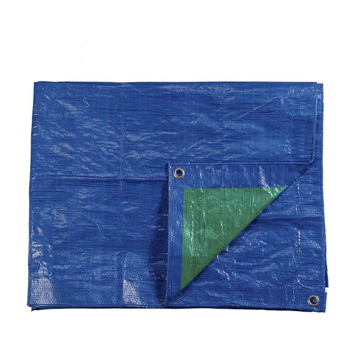 Toldo EDM 74993 Azul Verde Azul/Verde Polietileno 4 x 6 m Dupla face