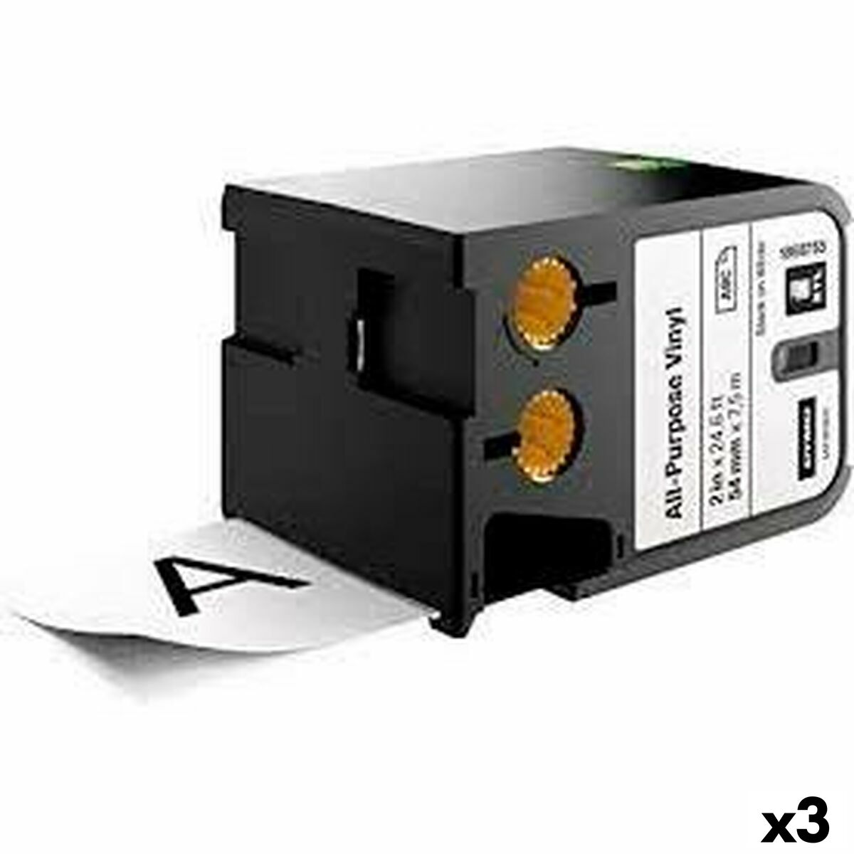 Fita de transferência térmica Dymo XTL 54 mm Branco Preto (3 Unidades)