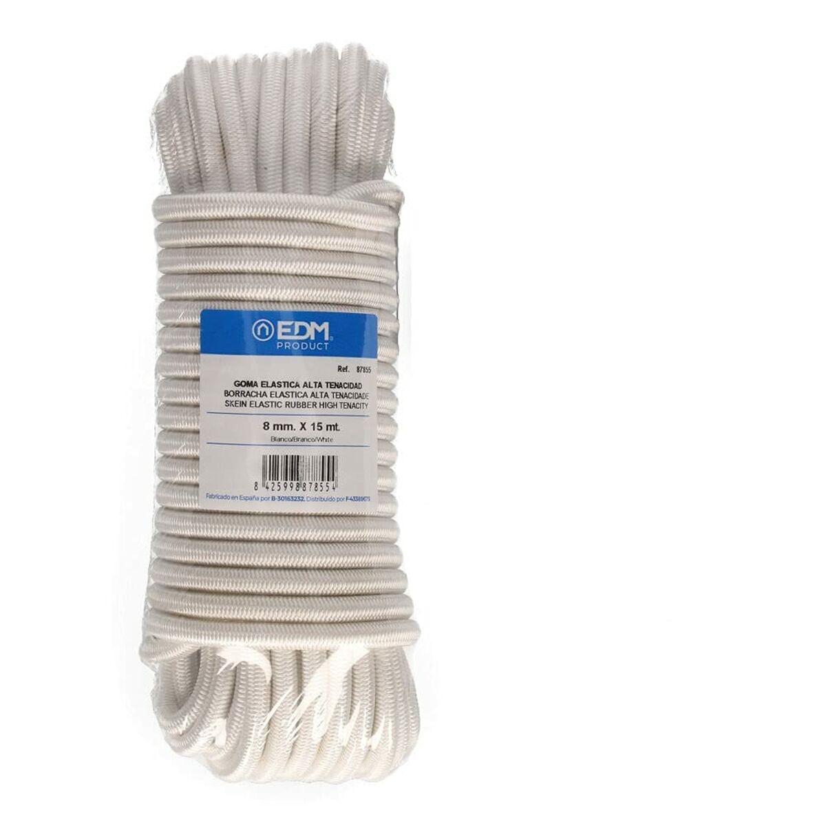 Corda elástica EDM 87855 Branco 15 m