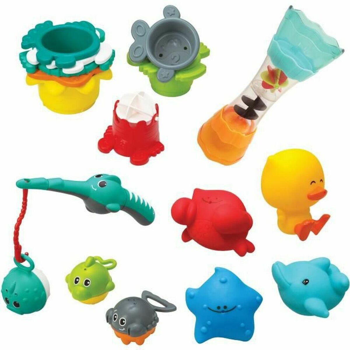Set de Brinquedos para o Banho Infantino Bath Set 17 Peças aquático