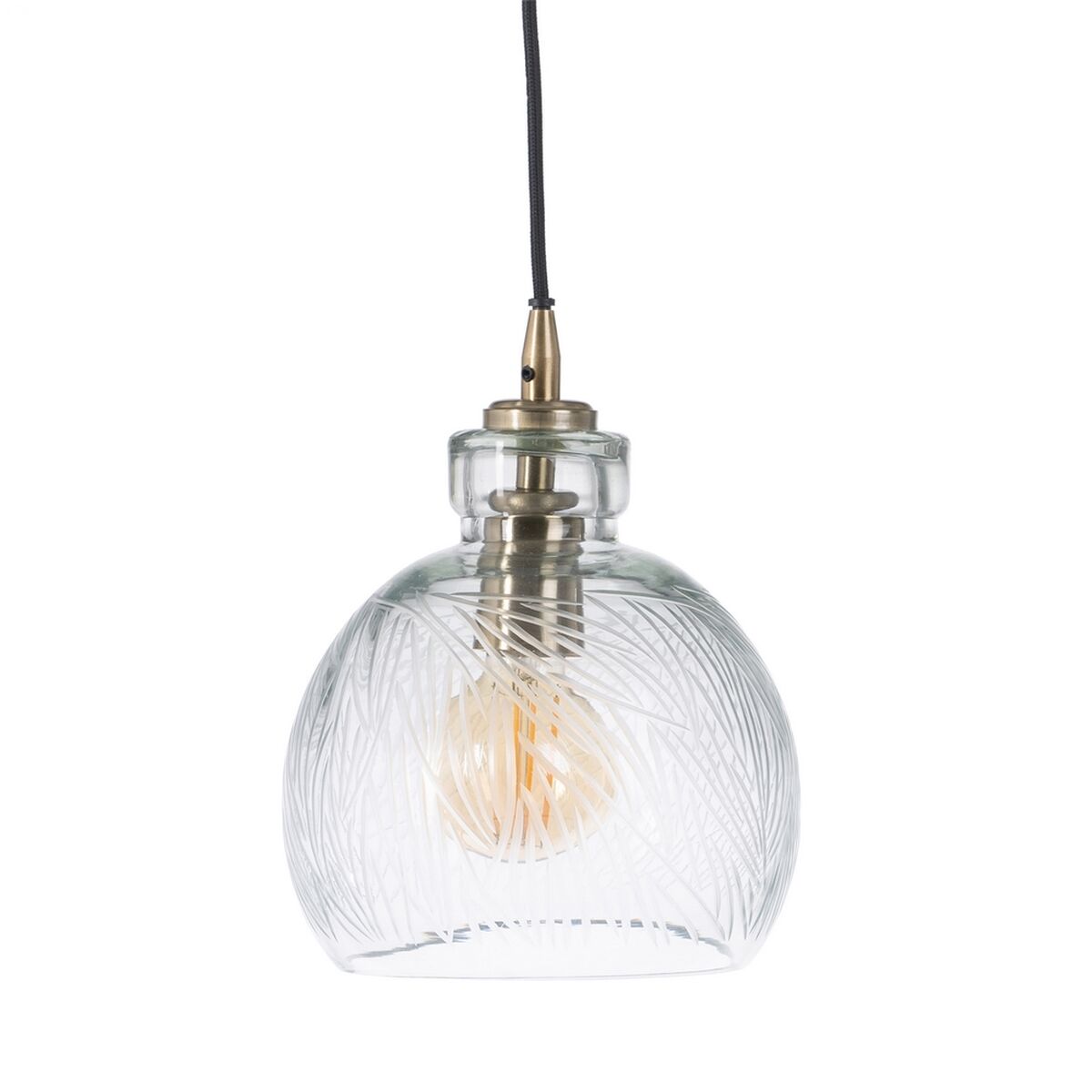 Candeeiro de teto Cristal Metal 20 x 20 x 27 cm