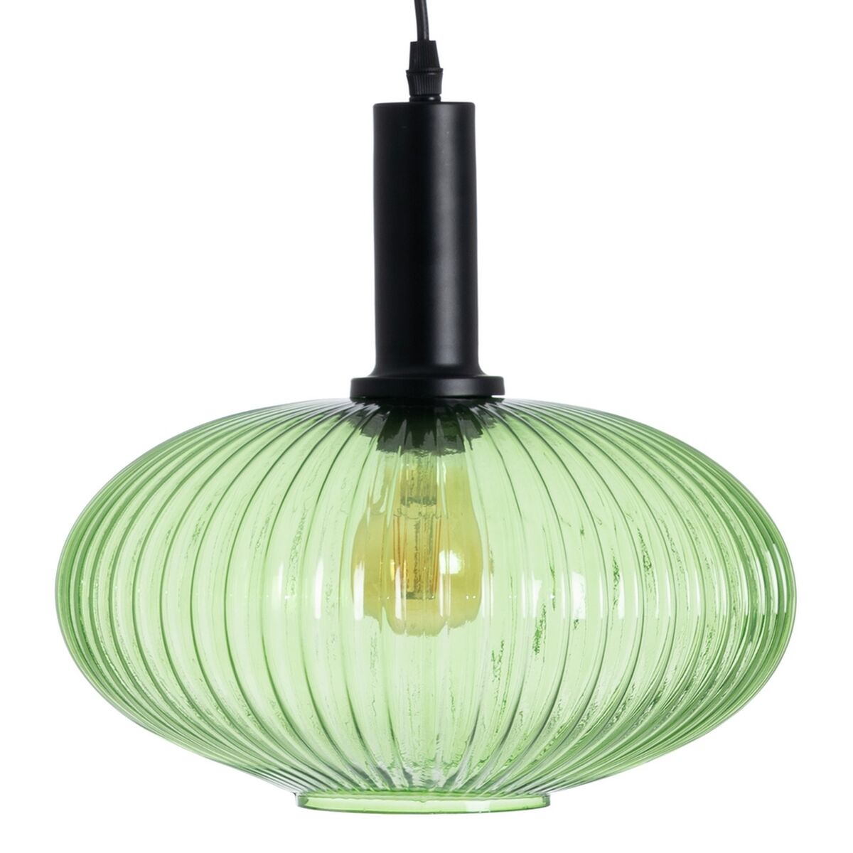 Candeeiro de teto Cristal Metal Verde 30 x 30 x 26 cm