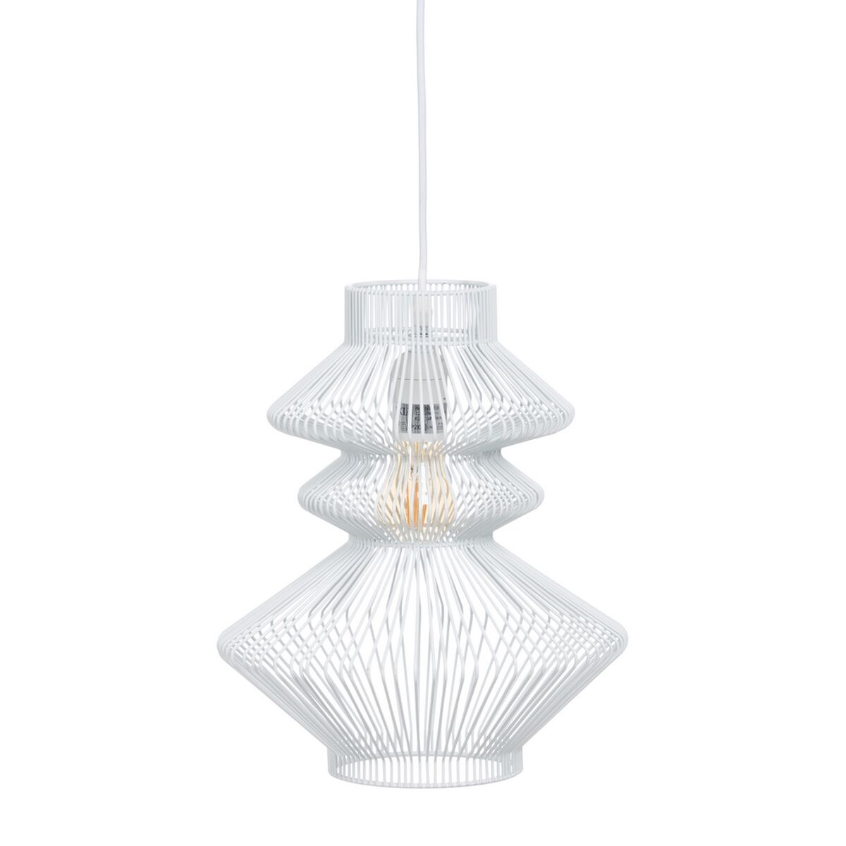 Candeeiro de teto Metal Branco 28 x 28 cm