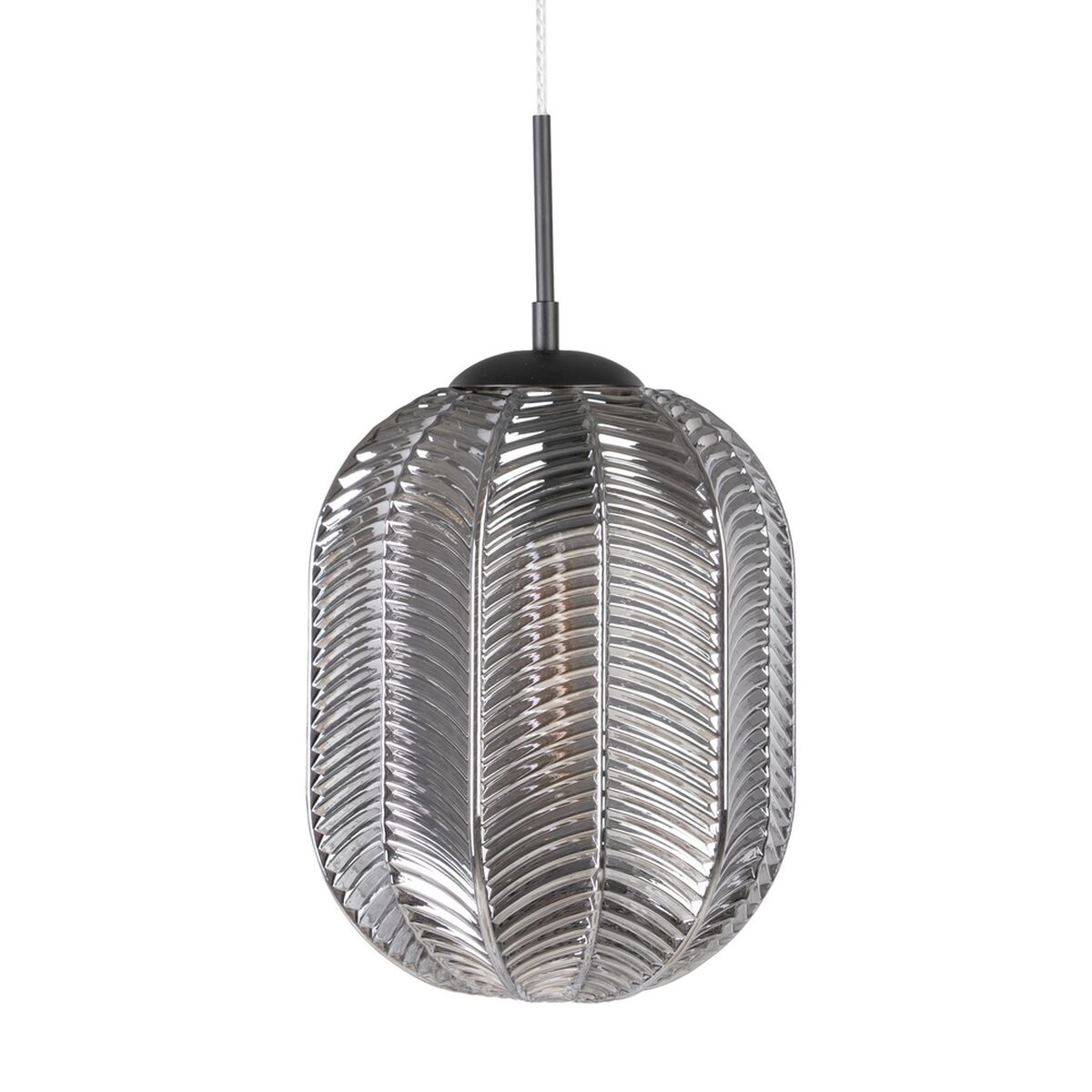 Candeeiro de teto 26 x 26 x 120 cm Cristal Cinzento