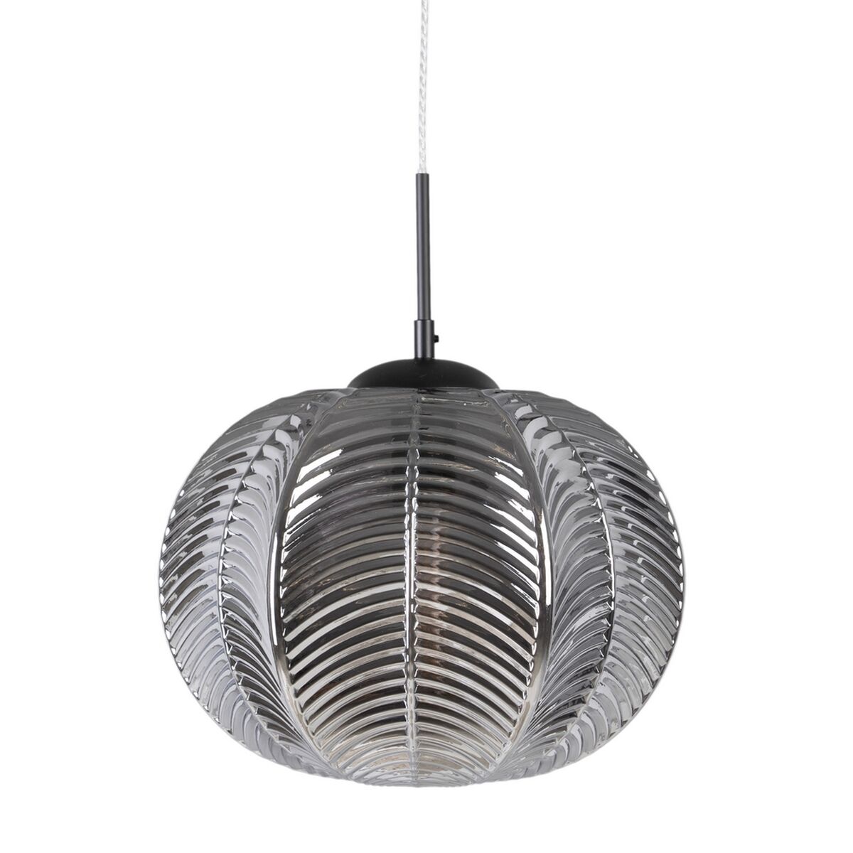 Candeeiro de teto 34,5 x 34,5 x 130 cm Cristal Cinzento