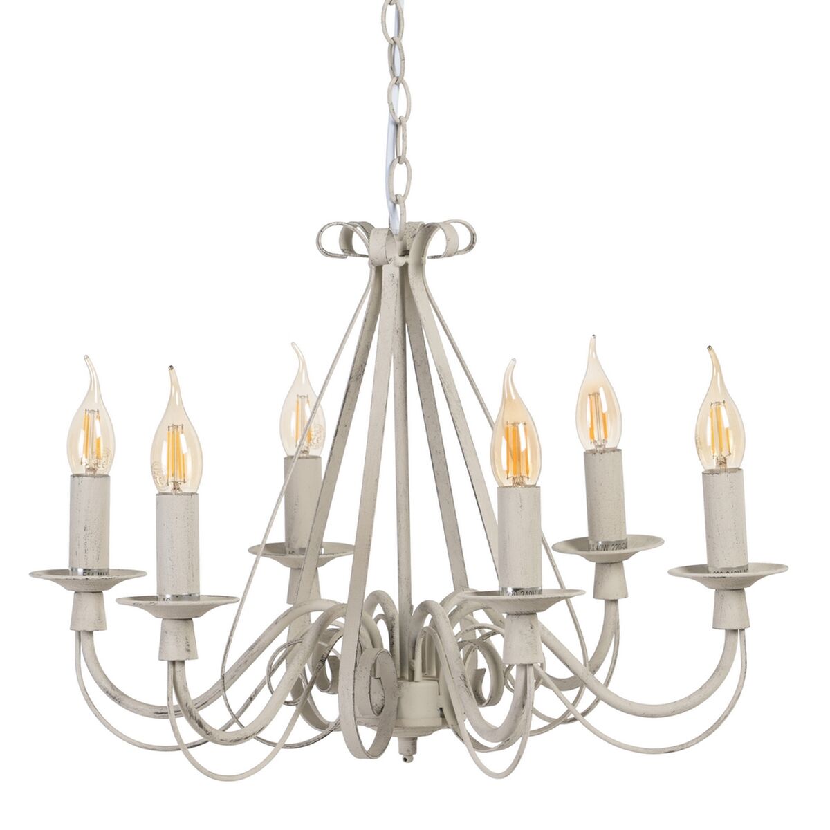 Candeeiro de teto 63 x 63 x 102 cm Metal Taupe Ferro Vintage