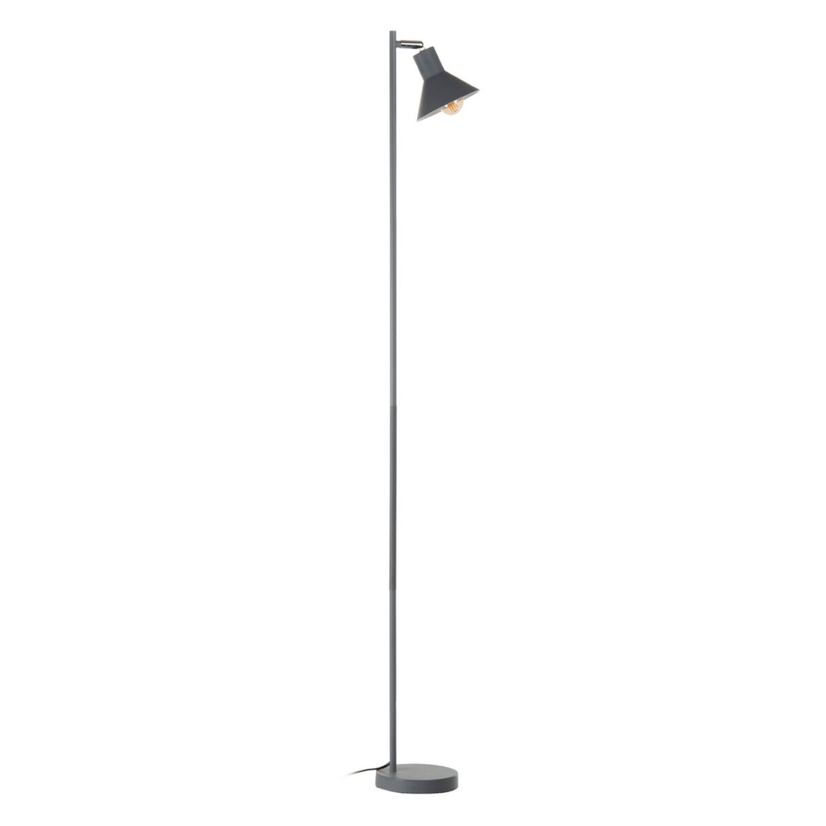 Luminária de chão 15,5 x 15,5 x 143 cm Cinzento Metal