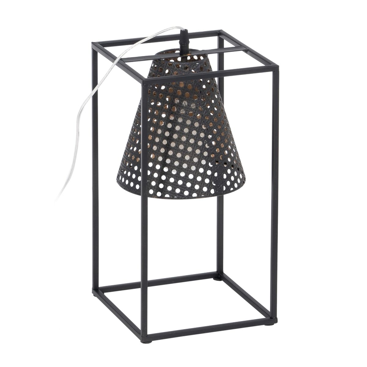 Lâmpada de mesa Preto Dourado Metal Ferro 60 W 220 V 240 V 220 -240 V 20 x 20 x 42 cm