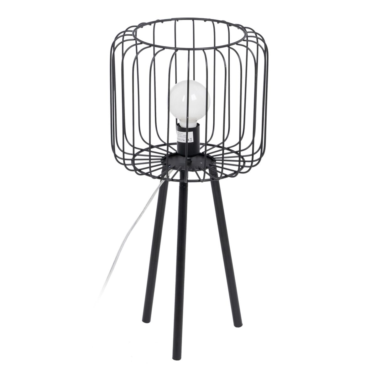 Lâmpada de mesa Preto Metal Ferro 60 W 220 V 240 V 220 -240 V 29 x 29 x 60 cm
