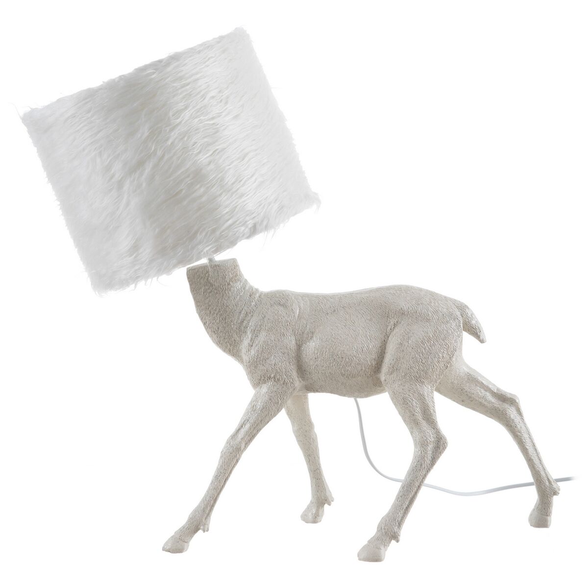 Lâmpada de mesa Branco Policarbonato Poliresina 60 W 220 V 240 V 220-240 V 61 x 26 x 55 cm