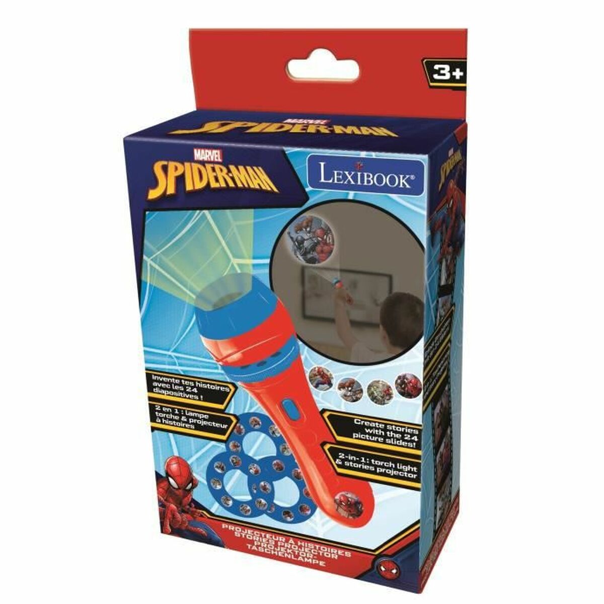 Jogo Educativo Lexibook Spider-Man Contador de Histórias Vermelho rouge Plástico