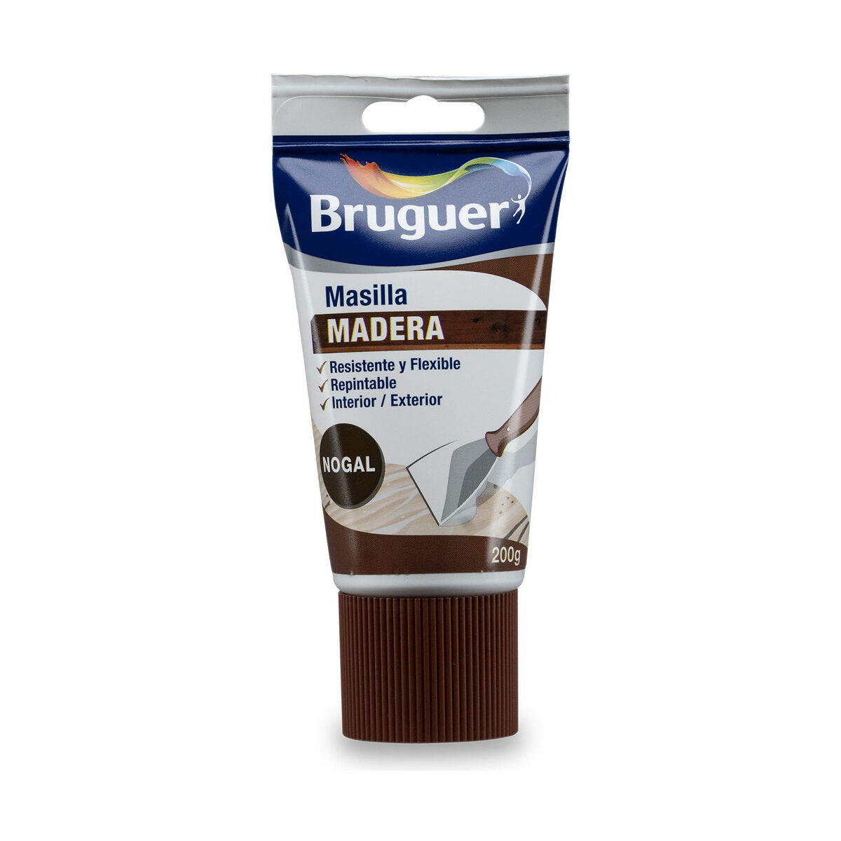 Massa para madeira Bruguer 5196387 Nogueira 200 g