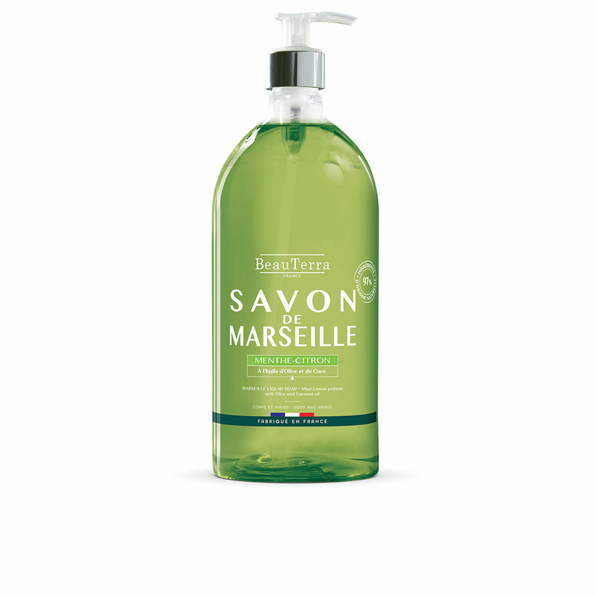Sabonete Líquido Beauterra Marseille 1 L Limão Menta