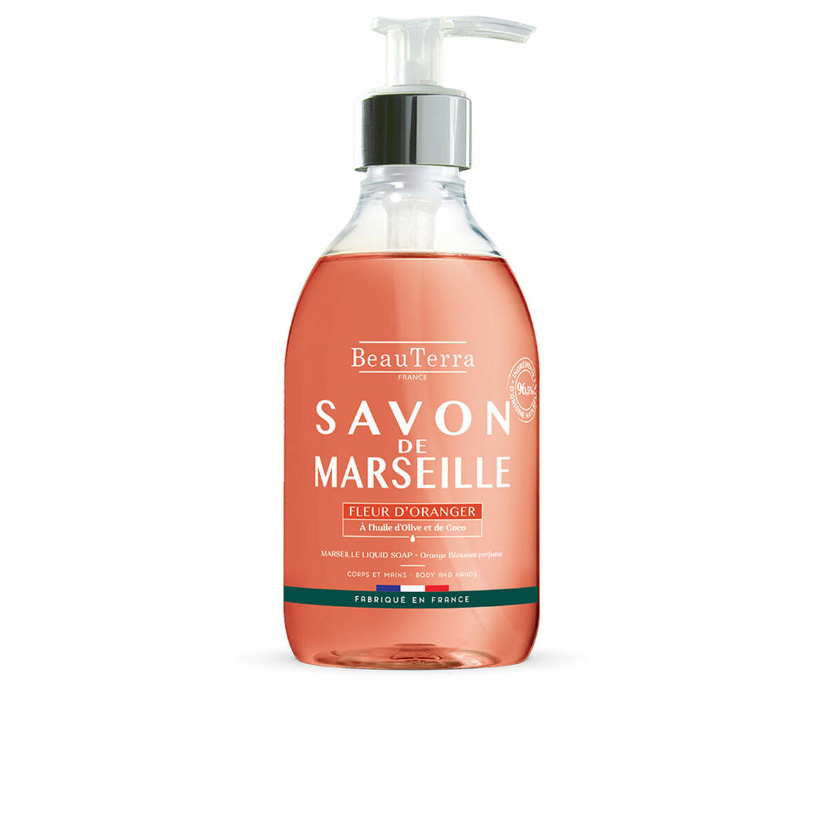 Sabonete Líquido Beauterra Marseille 300 ml Flor de laranjeir