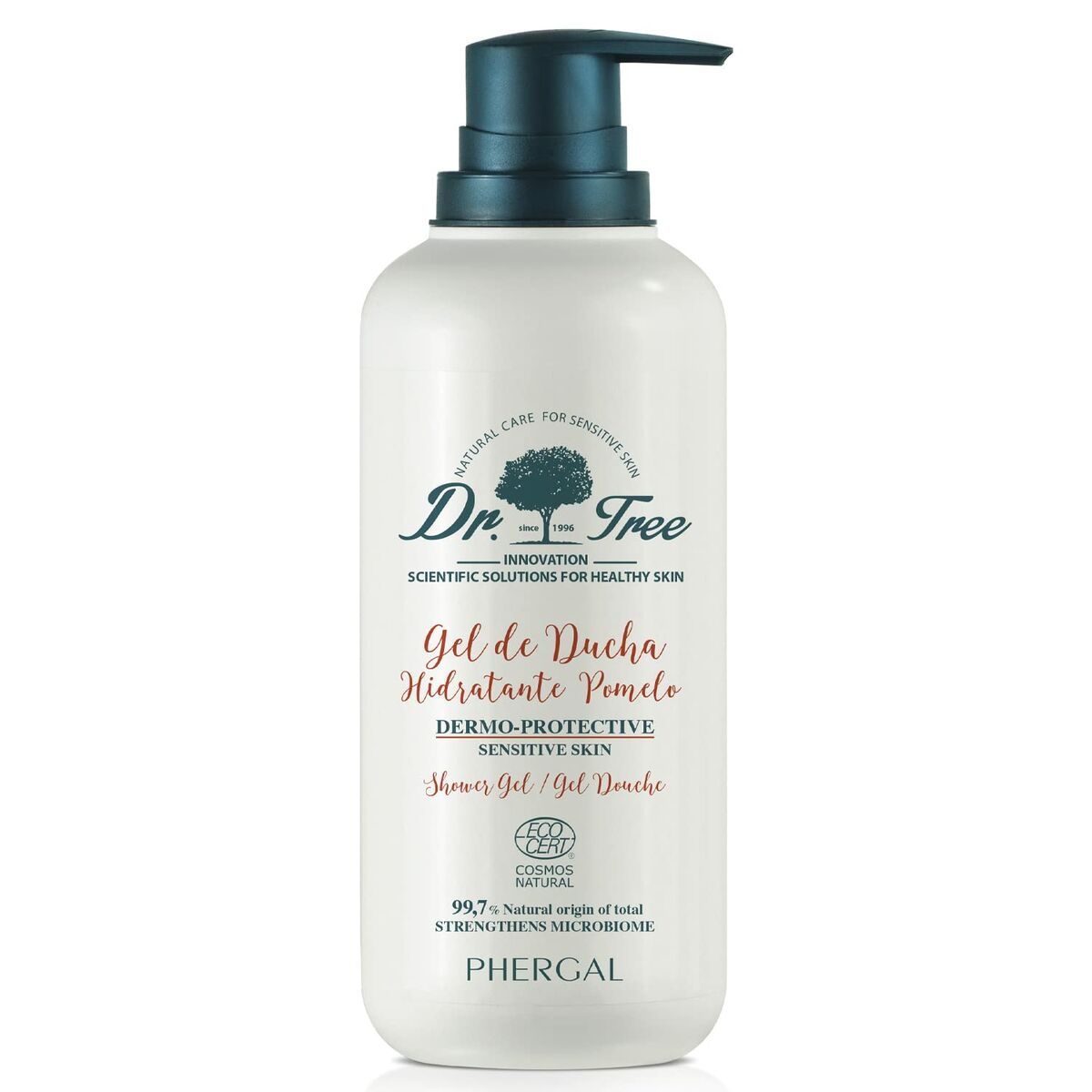 Gel de Duche Hidratante Dr. Tree Dermoprotector Gel De Ducha 500 ml Pele sensível Toranja