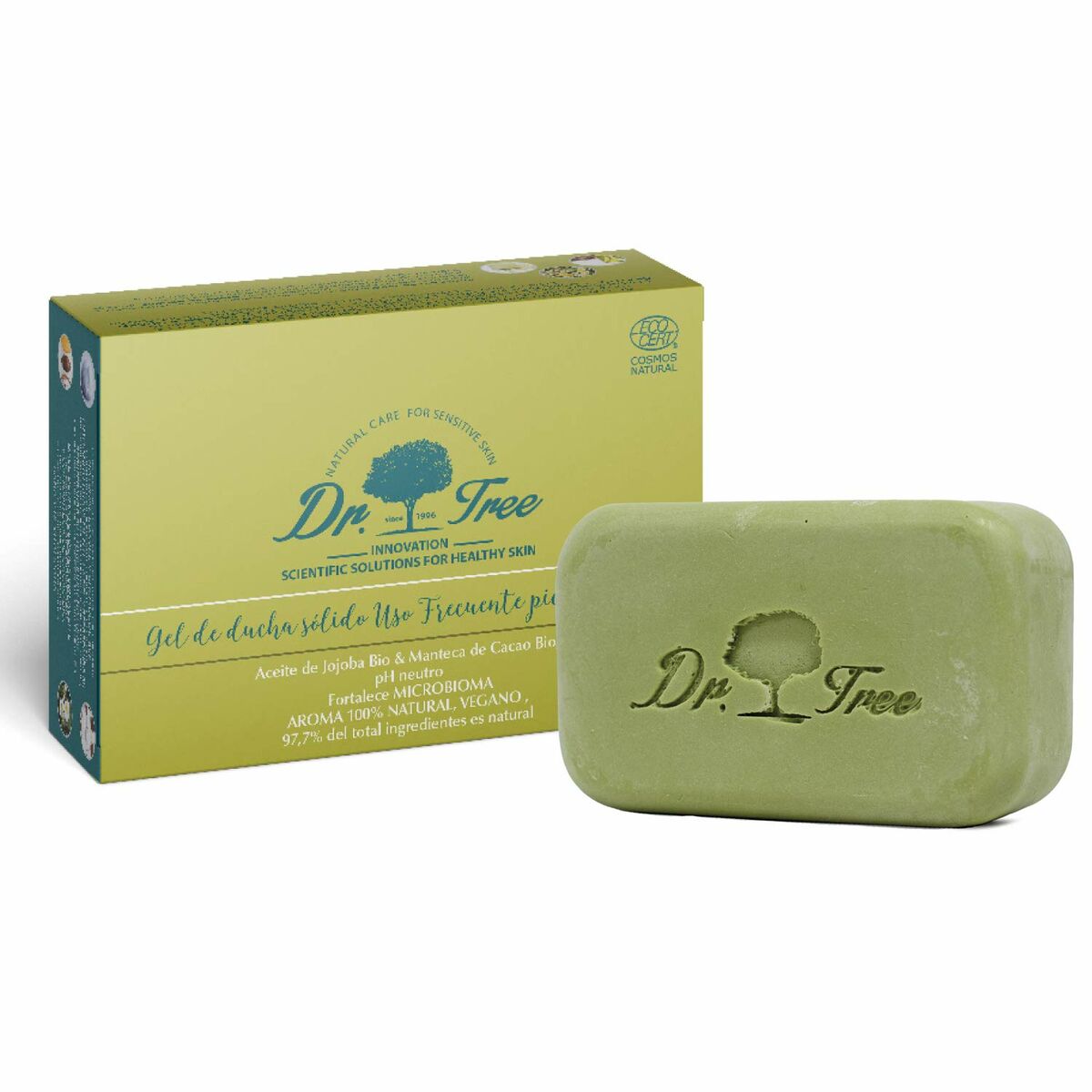 Barra de Gel Dr. Tree Gel Sólido Pele sensível Uso Diário 120 g (Hidratante) (Calmante)