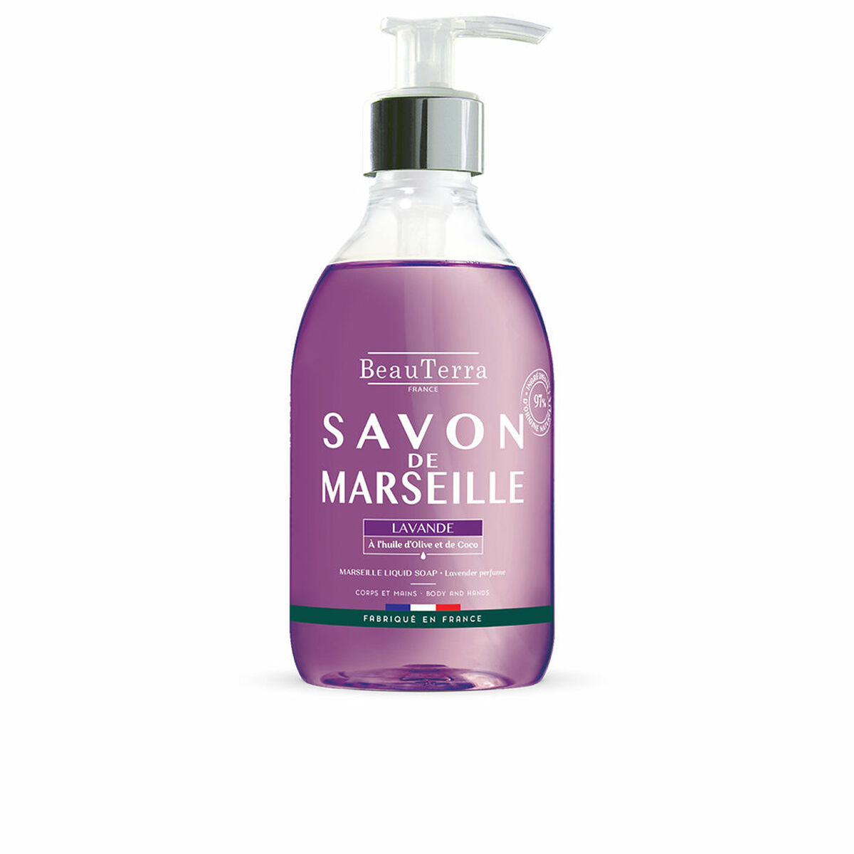 Sabonete Líquido Beauterra Marseille 300 ml Lavanda