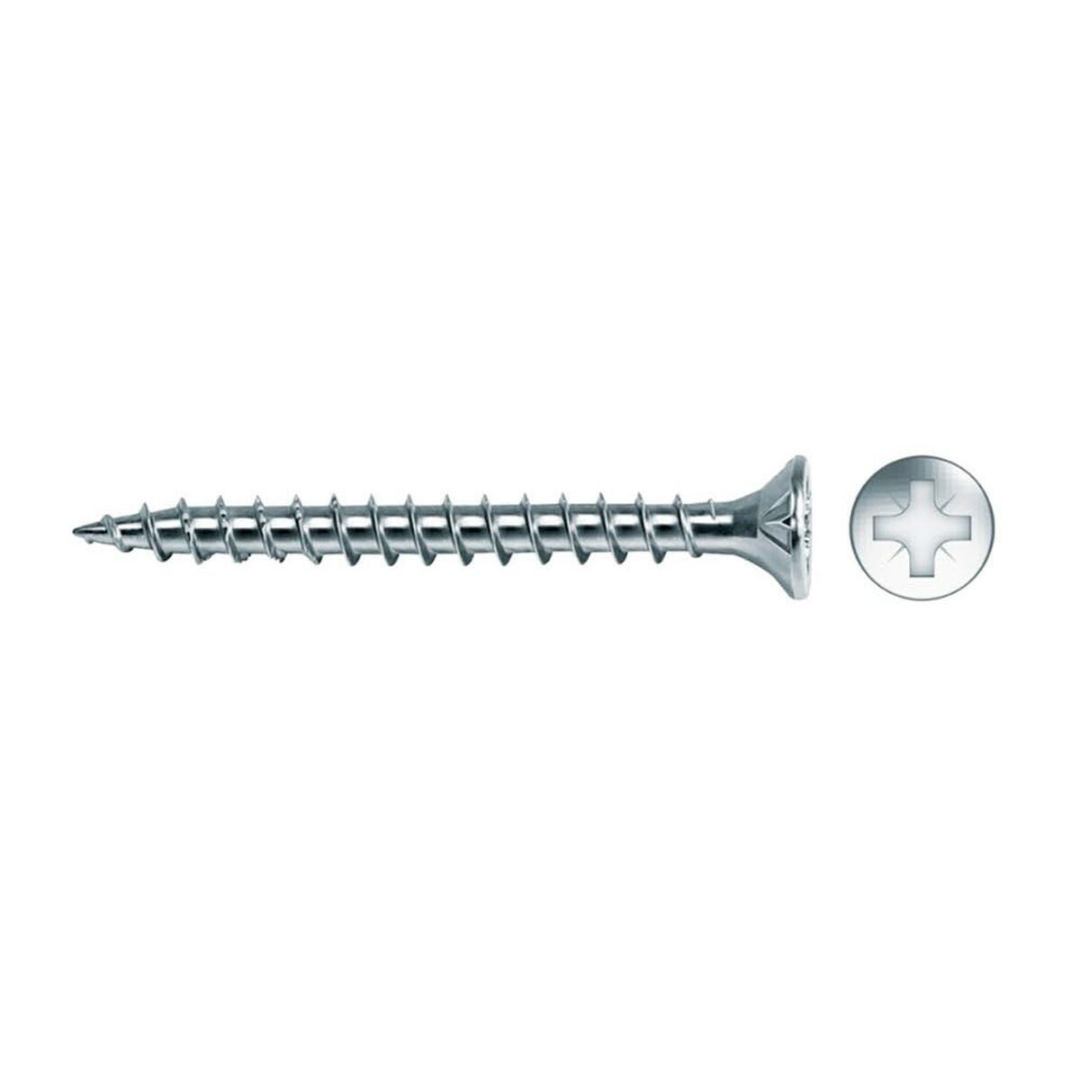 Caixa de parafusos CELO vlox 50 mm Cabeça de contrapeso Zincado 3,5 x 50 mm Madeira (200 Unidades)