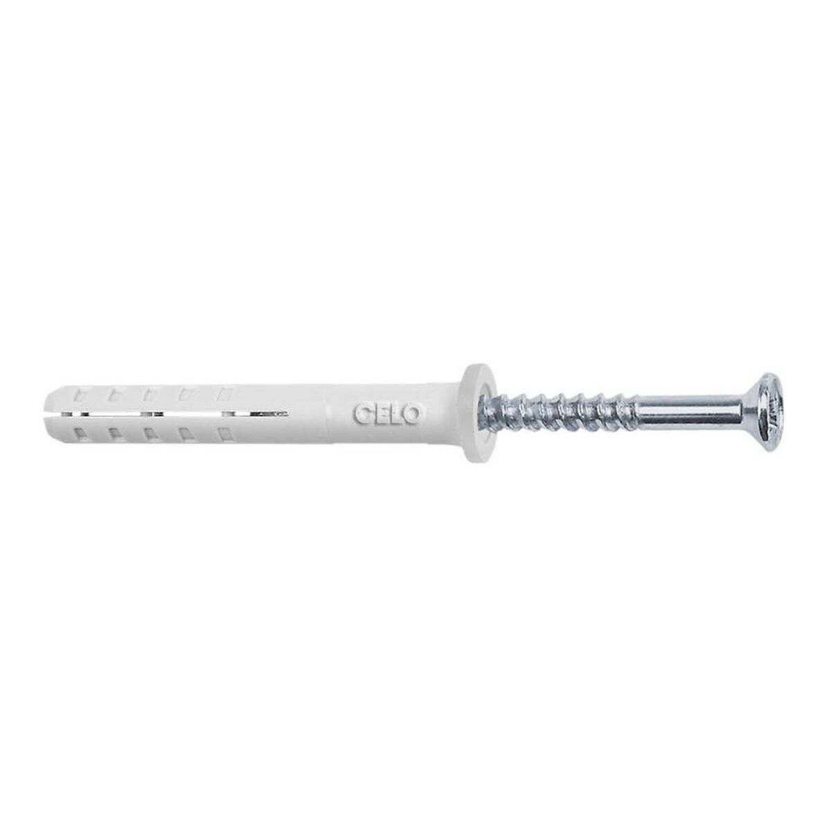 Buchas e parafusos CELO NP 5 x 25 mm Aço Cabeça plana Zincado (200 Unidades)