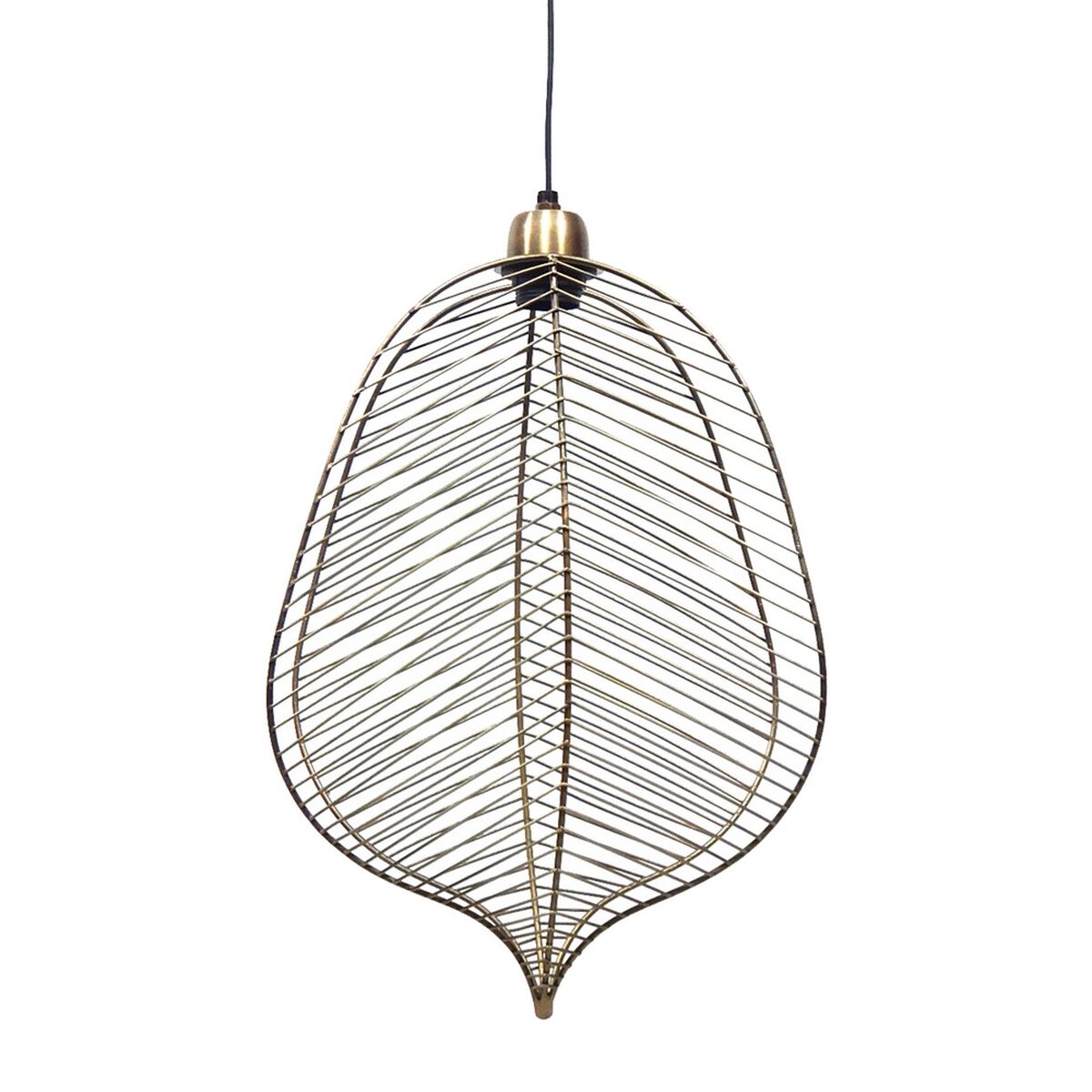 Candeeiro de teto 31 x 16 x 47 cm Dourado Metal