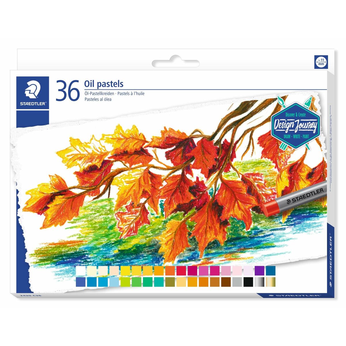 Ceras de cores Staedtler Design Journey 36 Peças Multicolor