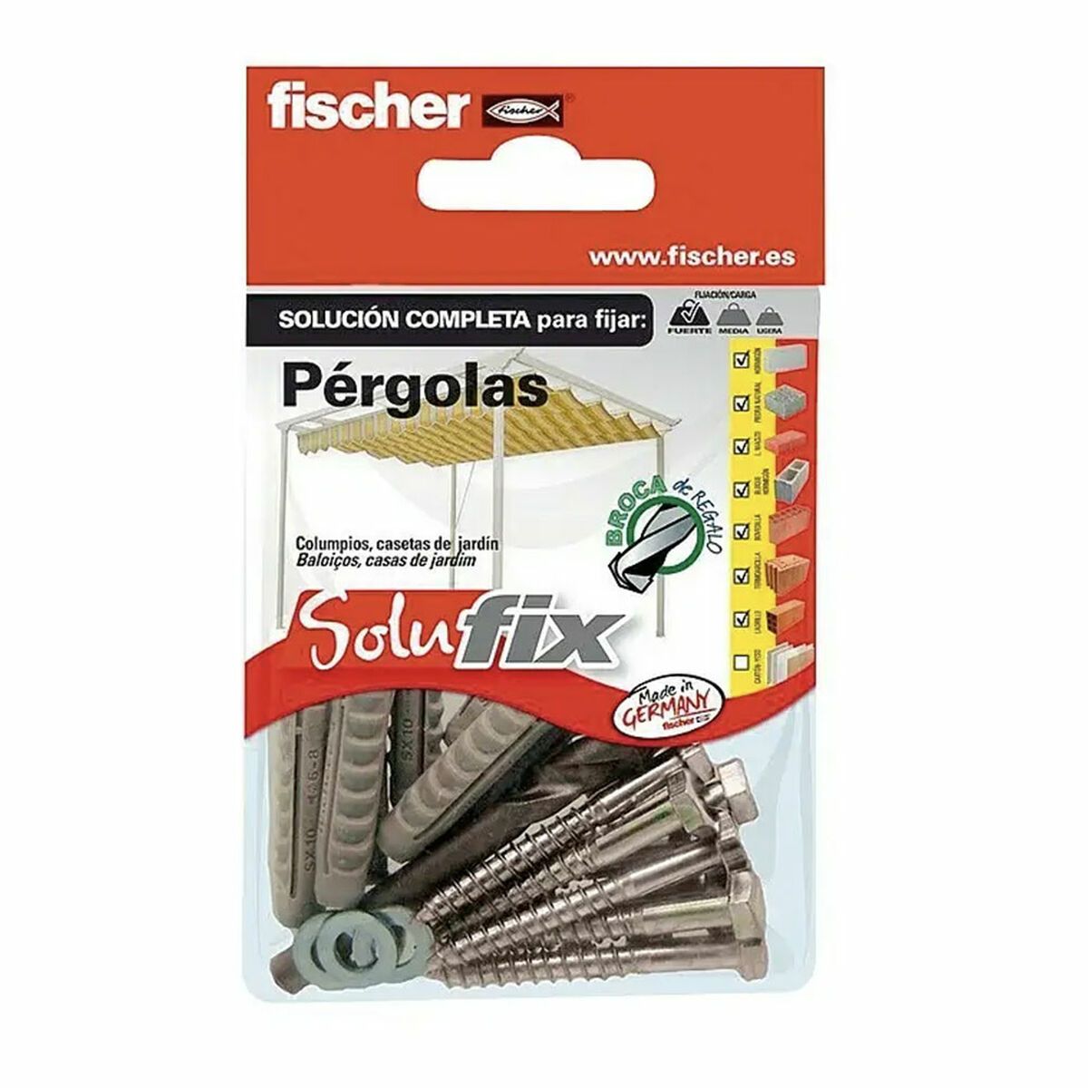 Kit de Fixação Fischer Solufix 502679 Pérgula