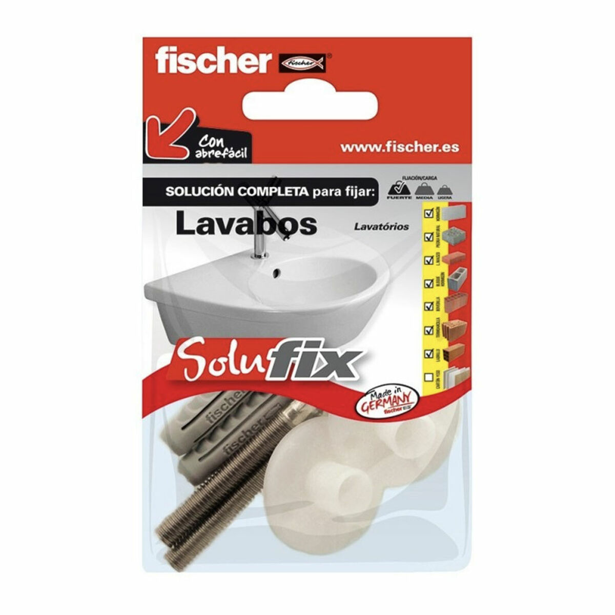 Kit de Fixação Fischer Solufix 502695 Lavagem
