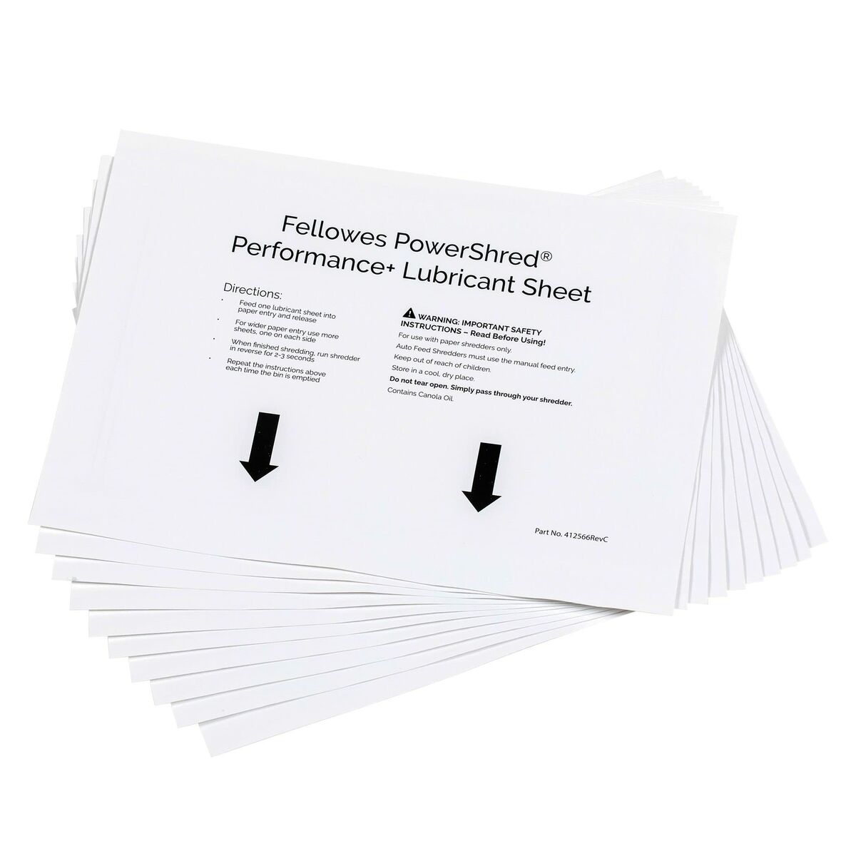 Óleo Lubrificante para Trituradora de Papel Fellowes 4025601 Folhas 10 Unidades Branco (10 Unidades)