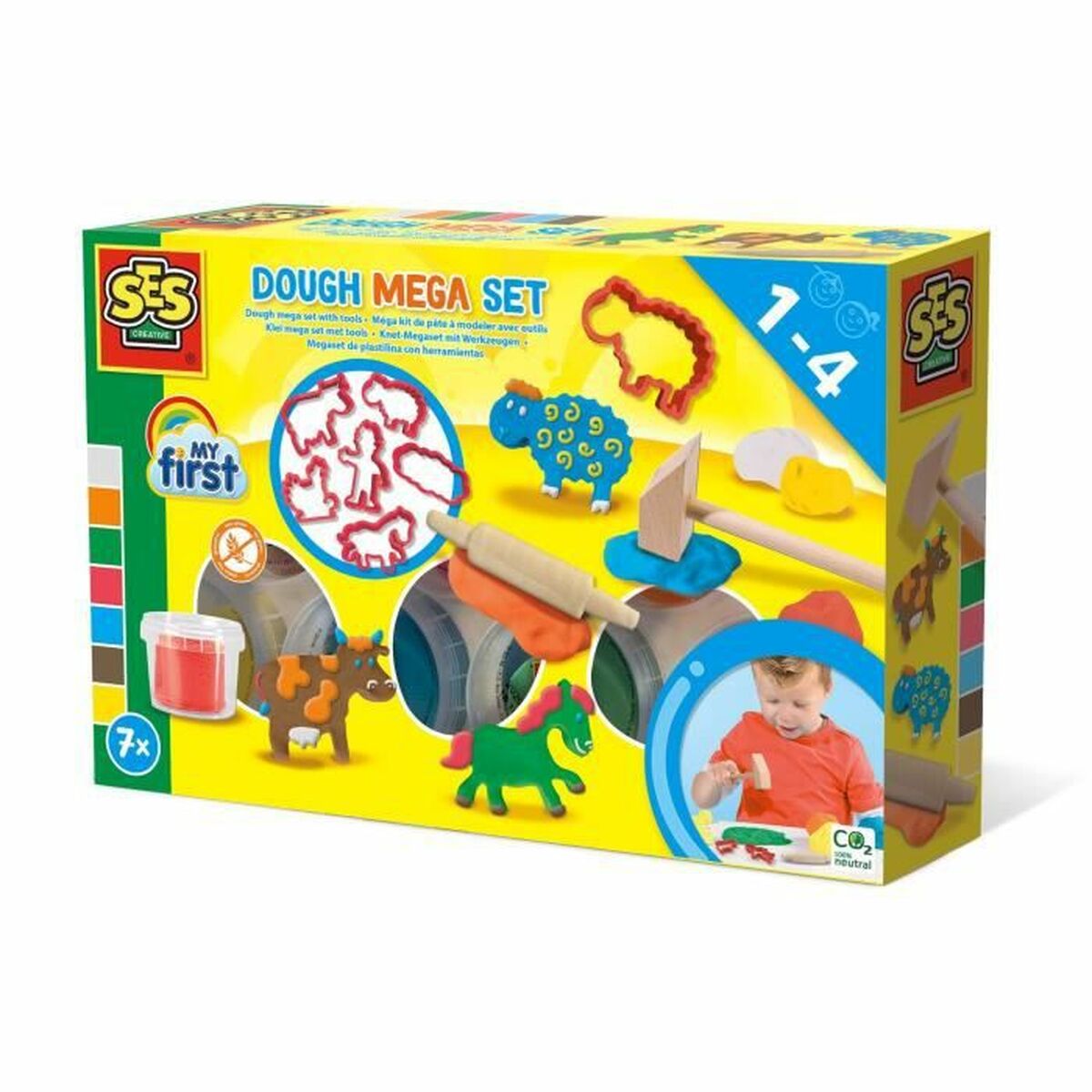 Jogo de Plasticina SES Creative My First Sem glúten