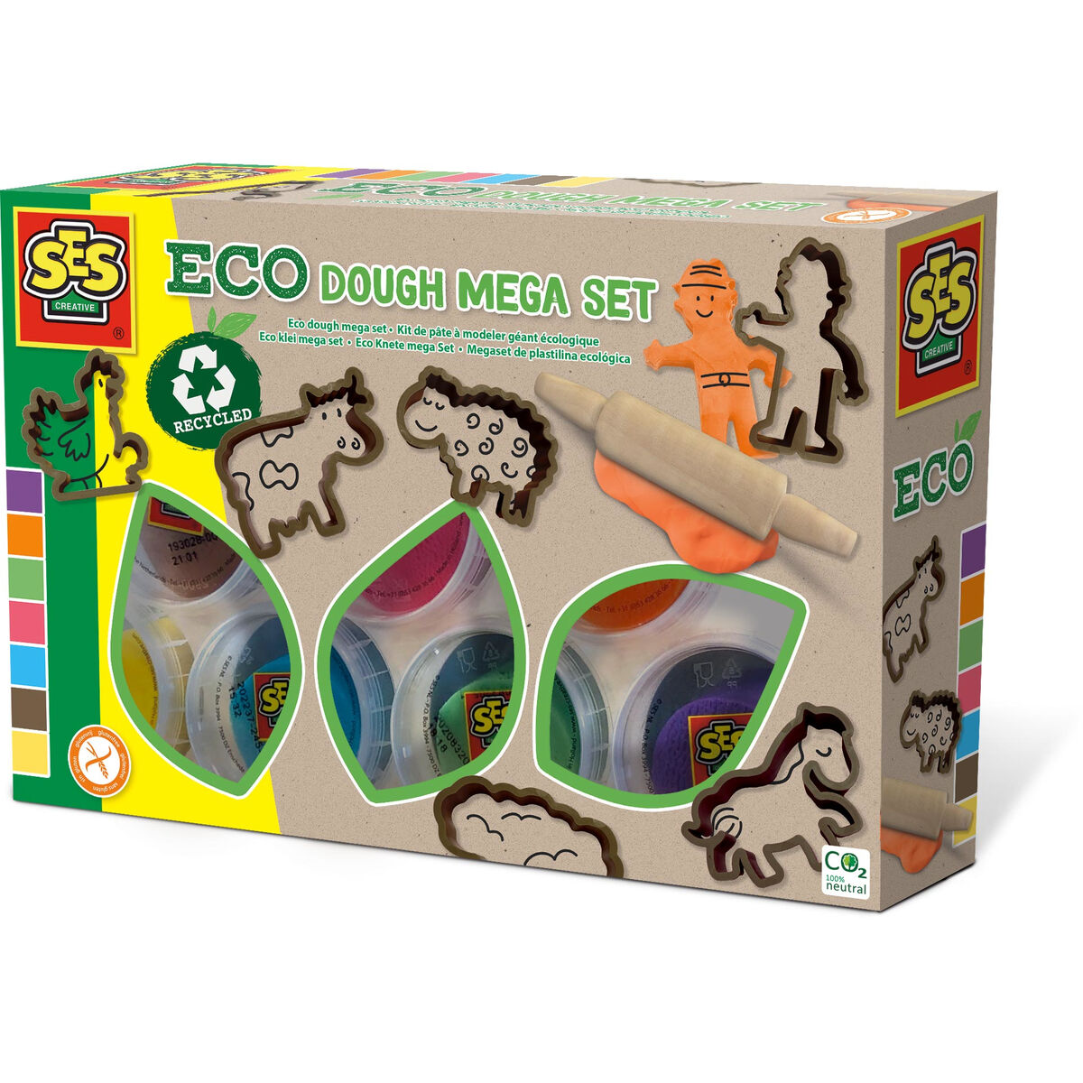 Jogo de Plasticina SES Creative Eco Sem glúten