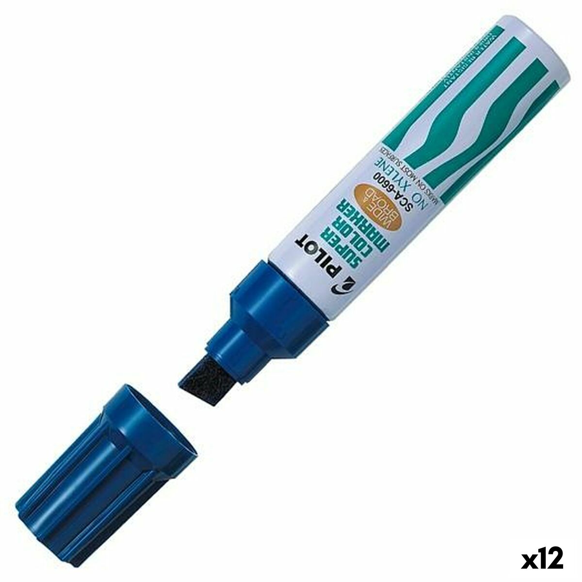 Rotulador permanente Pilot SCA-6600 Azul (12 Unidades)