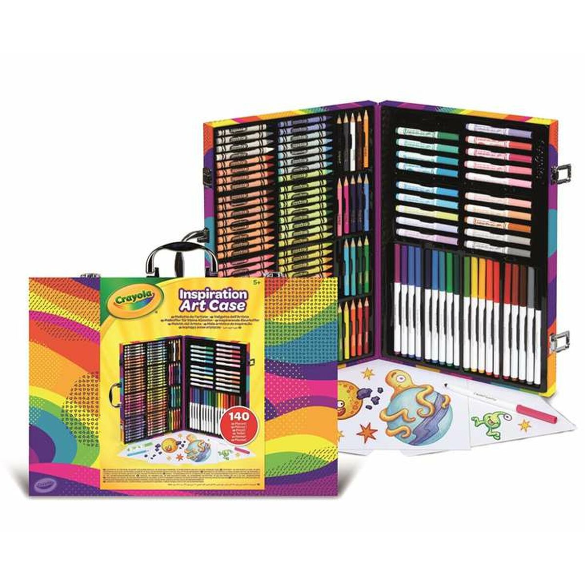 Conjunto de pintura Crayola Rainbow 39,5 x 4 x 28 cm Multicolor 140 Peças