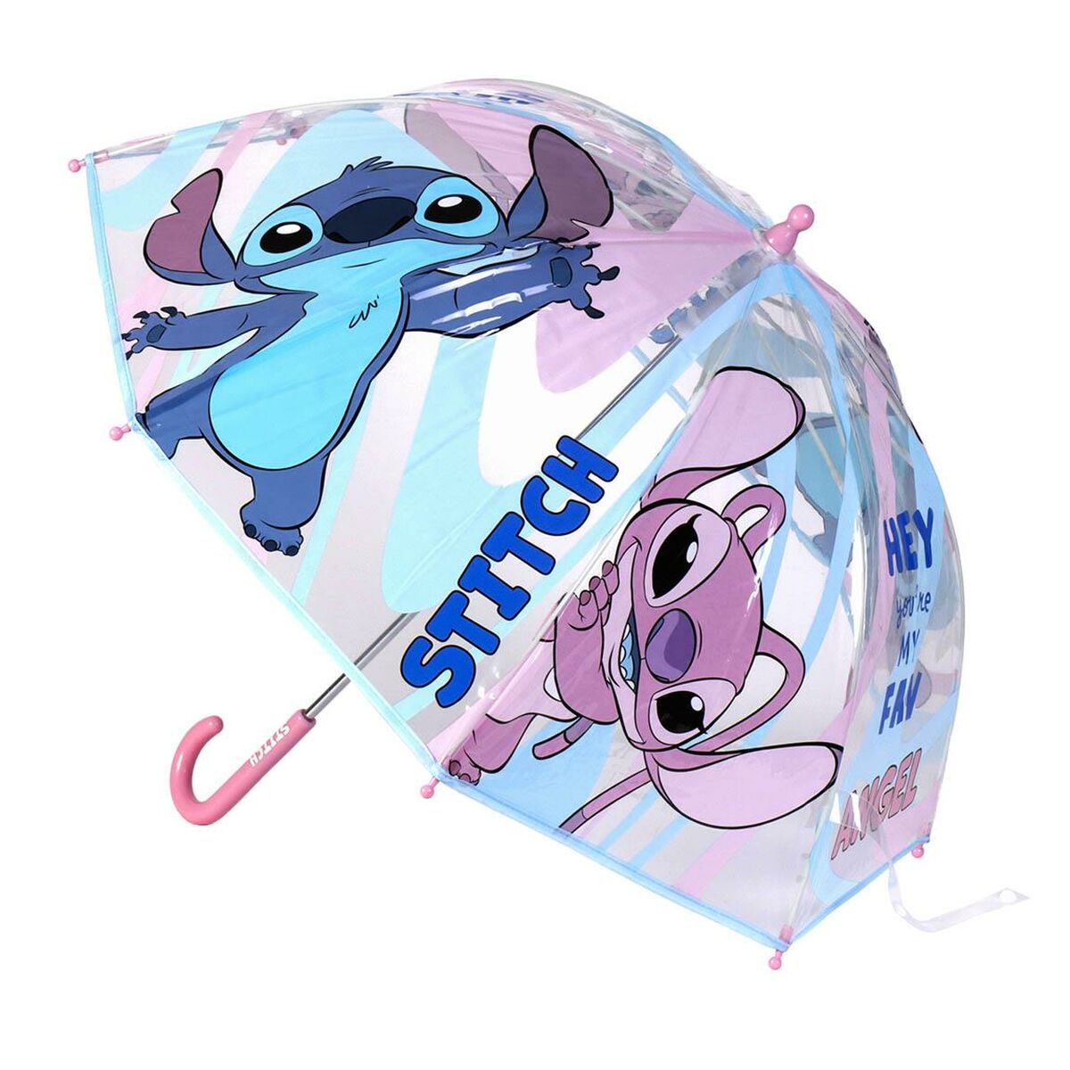 Guarda-Chuva Stitch Cor de Rosa Ø 71 cm Azul