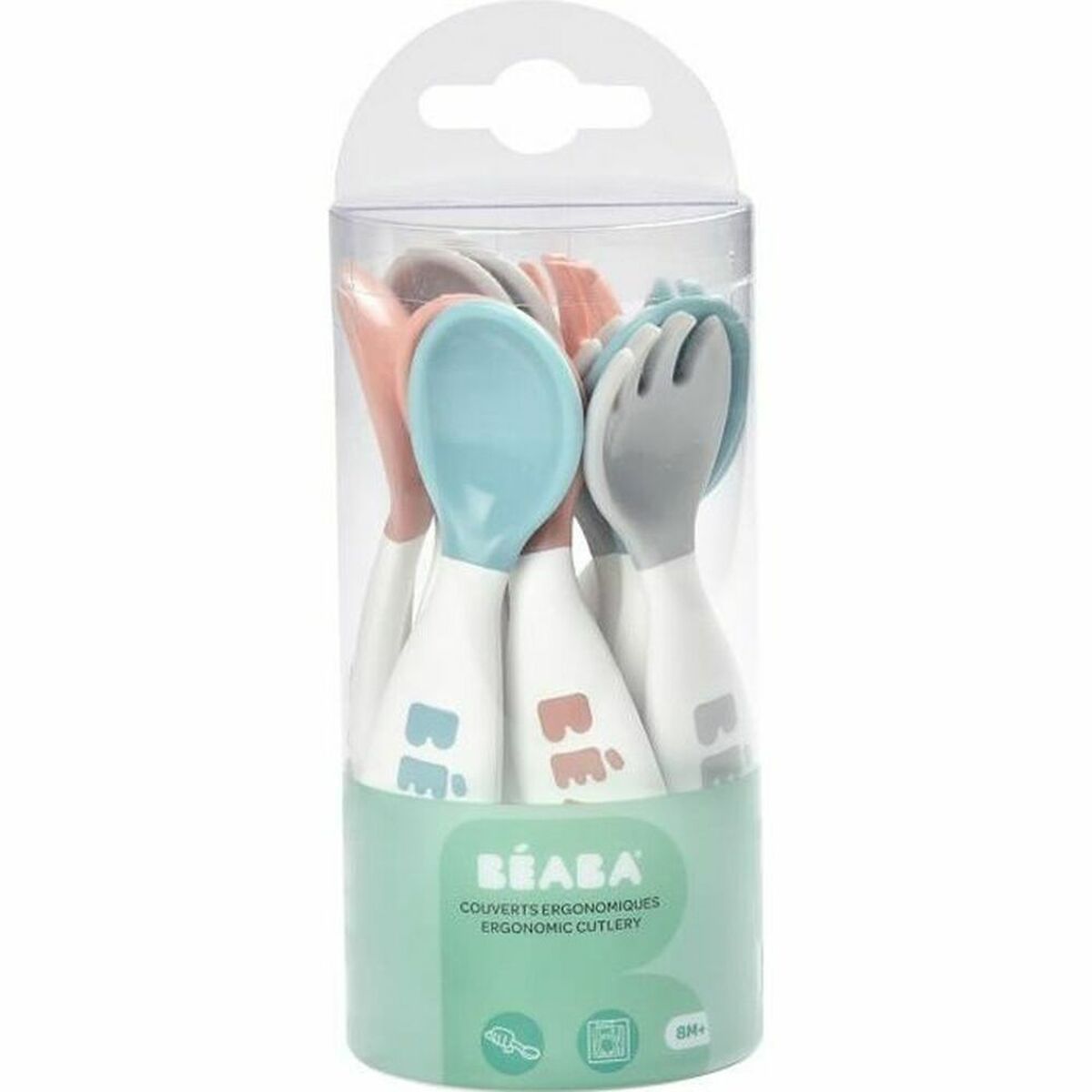 Talheres Béaba Branco Plástico