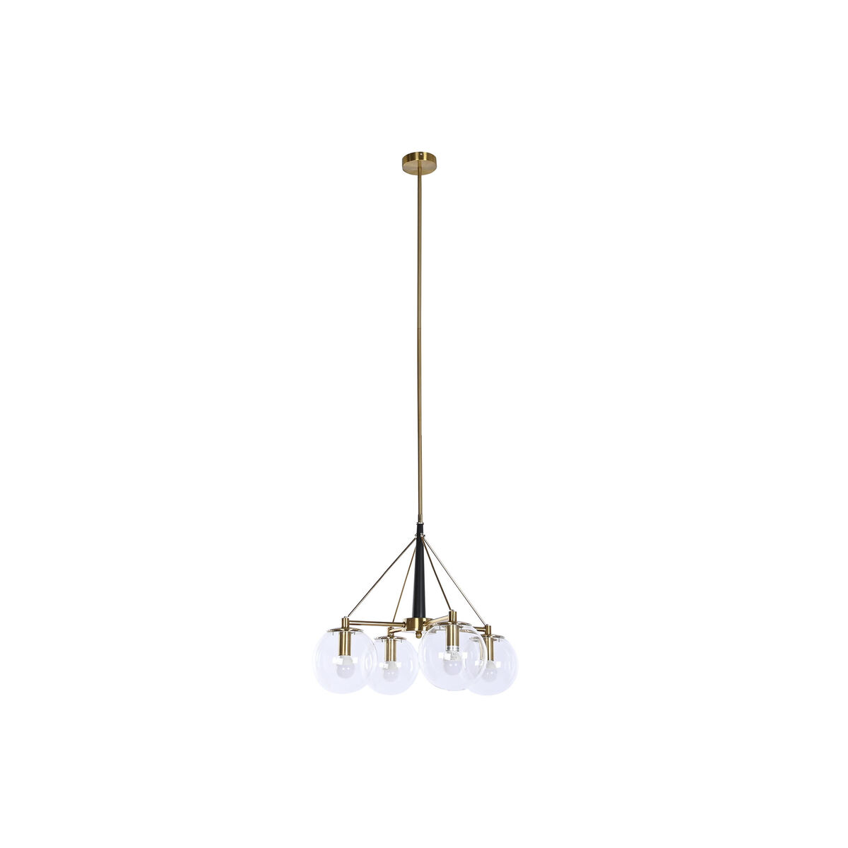 Candeeiro de teto DKD Home Decor 50 x 50 x 144 cm Cristal Dourado Metal 50 W
