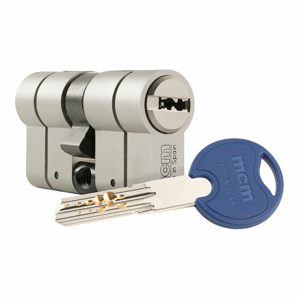 Cilindro de segurança MCM SCX+DEN 30-30 Antibumping Embraiagem dupla Aço