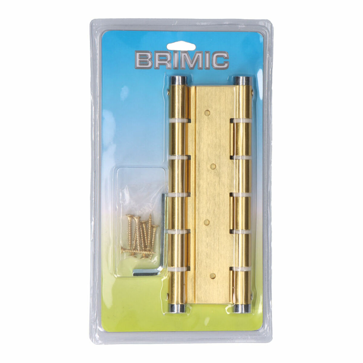 Dobradiça Micel BS10 M57003 Dourado Alumínio 180 x 33 mm Dupla ação