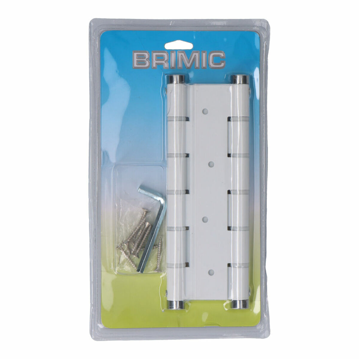 Dobradiça Micel BS10 M57001 Branco Alumínio 180 x 33 mm Dupla ação