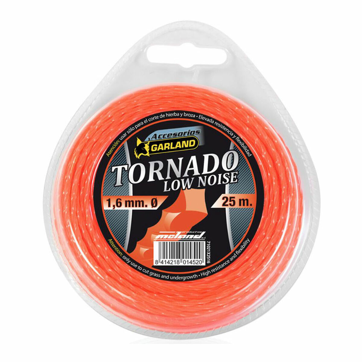 Fio para corte Garland Tornado X 71021X2516 25 m 1,6 mm Reduzido nível de ruído