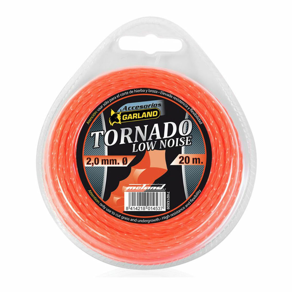 Fio para corte Garland Tornado X 71021X2020 20 m 2 mm Reduzido nível de ruído