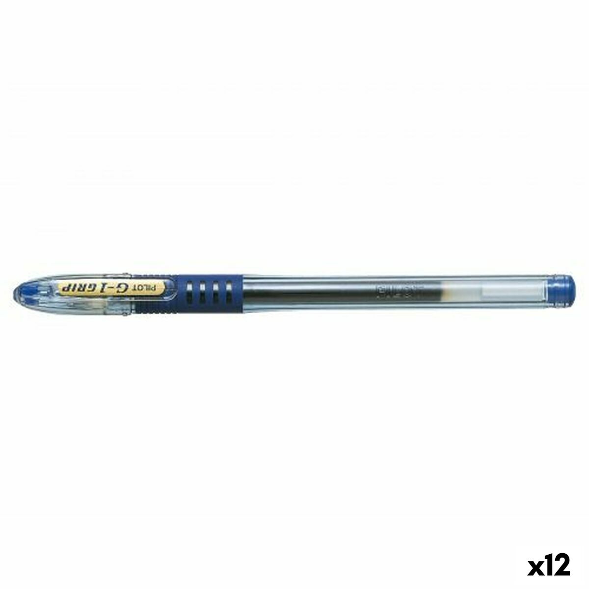 Esferográfica de gel Pilot G1 Grip Azul 0,32 mm (12 Unidades)