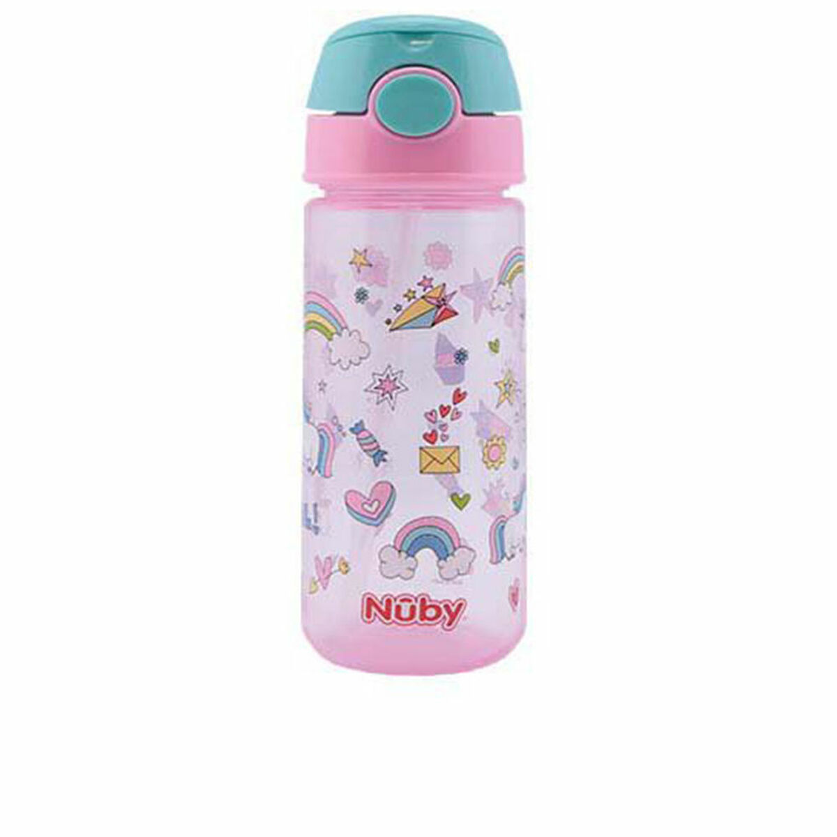 Copo de Aprendizagem Nûby Taza 540 ml Cor de Rosa