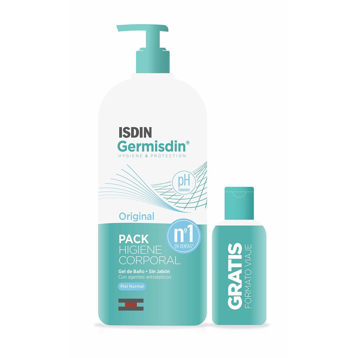 Gel de duche Isdin Germisdin Original 2 Peças