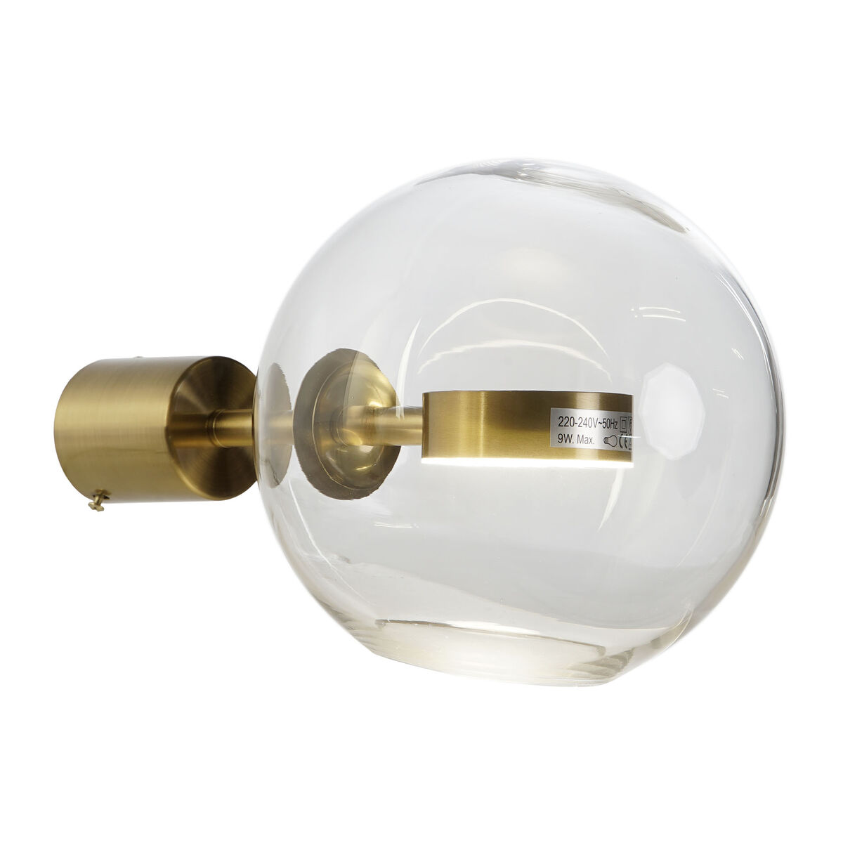 Luminária de parede DKD Home Decor Cristal Dourado Metal Moderno 20 x 25 x 20 cm