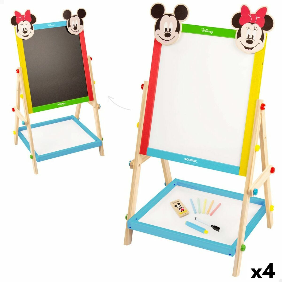 Quadro 2 em 1 Disney 5 Peças 4 Unidades 40 x 64,5 x 31,5 cm