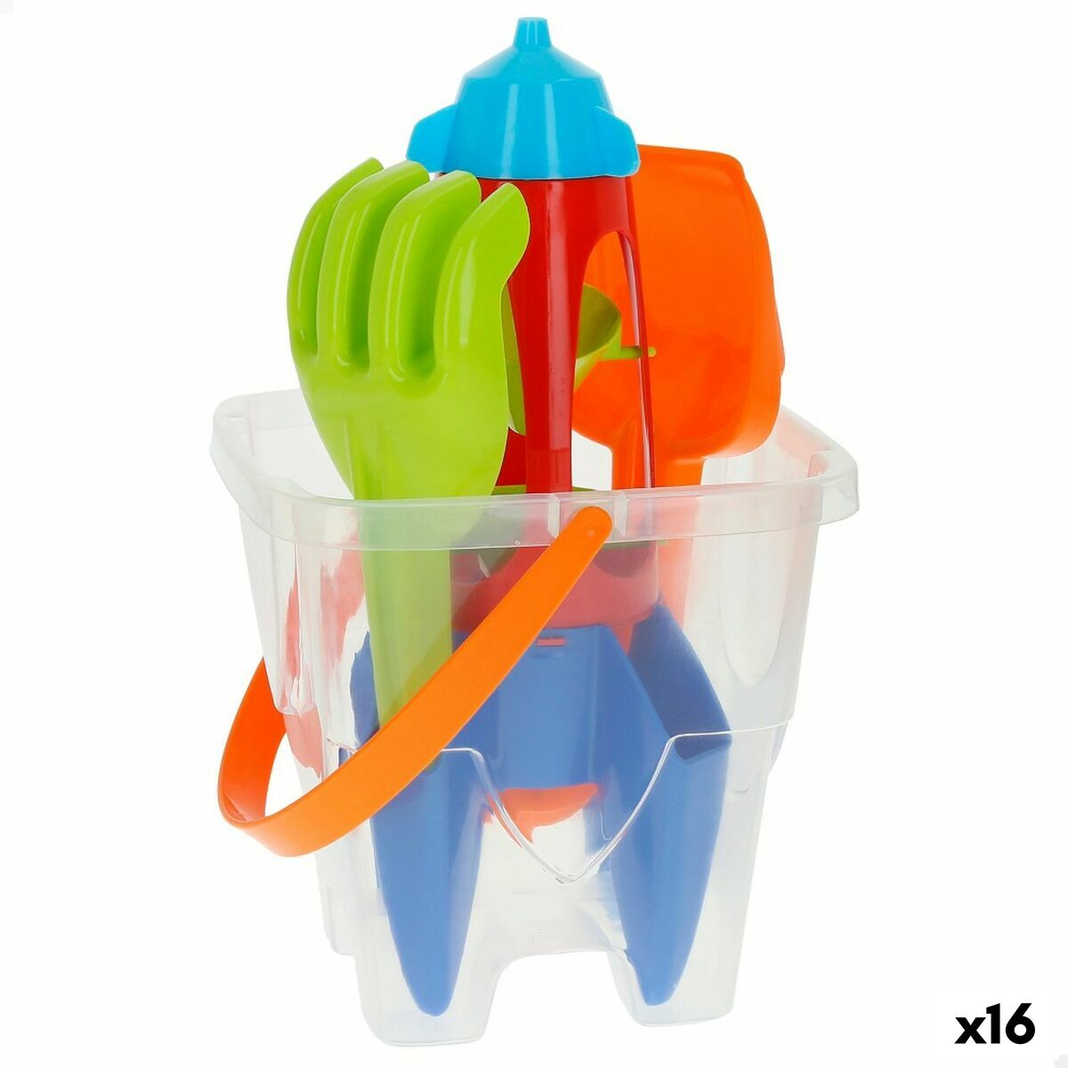 Conjunto de brinquedos de praia Colorbaby Polipropileno (16 Unidades)