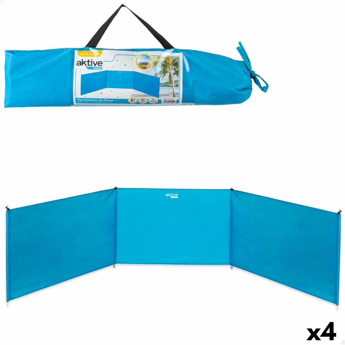 Para-vento Aktive 300 x 84 x 2 cm 300 x 85 x 2 cm