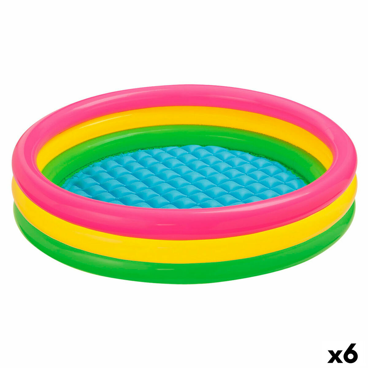 Piscina Insuflável para Crianças Intex Sunset Aros 131 L 114 x 25 x 114 cm (6 Unidades)