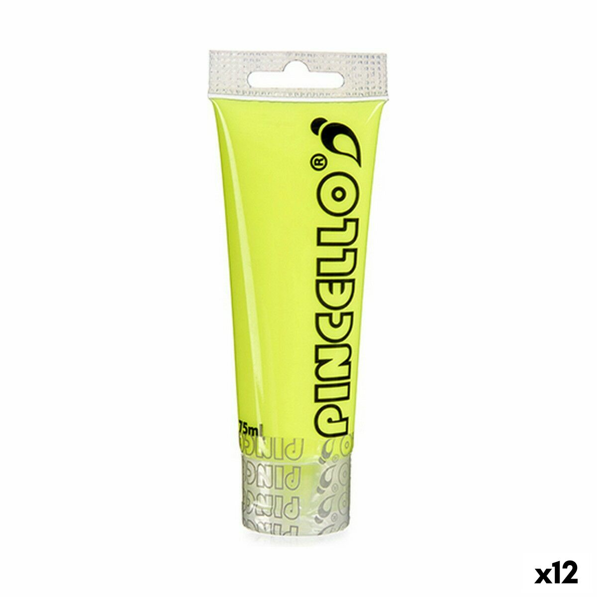 Tinta acrílica Pincello Amarelo 75 ml (12 Unidades)